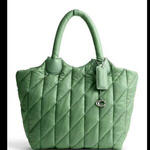 Coach large Iris tote green ULN